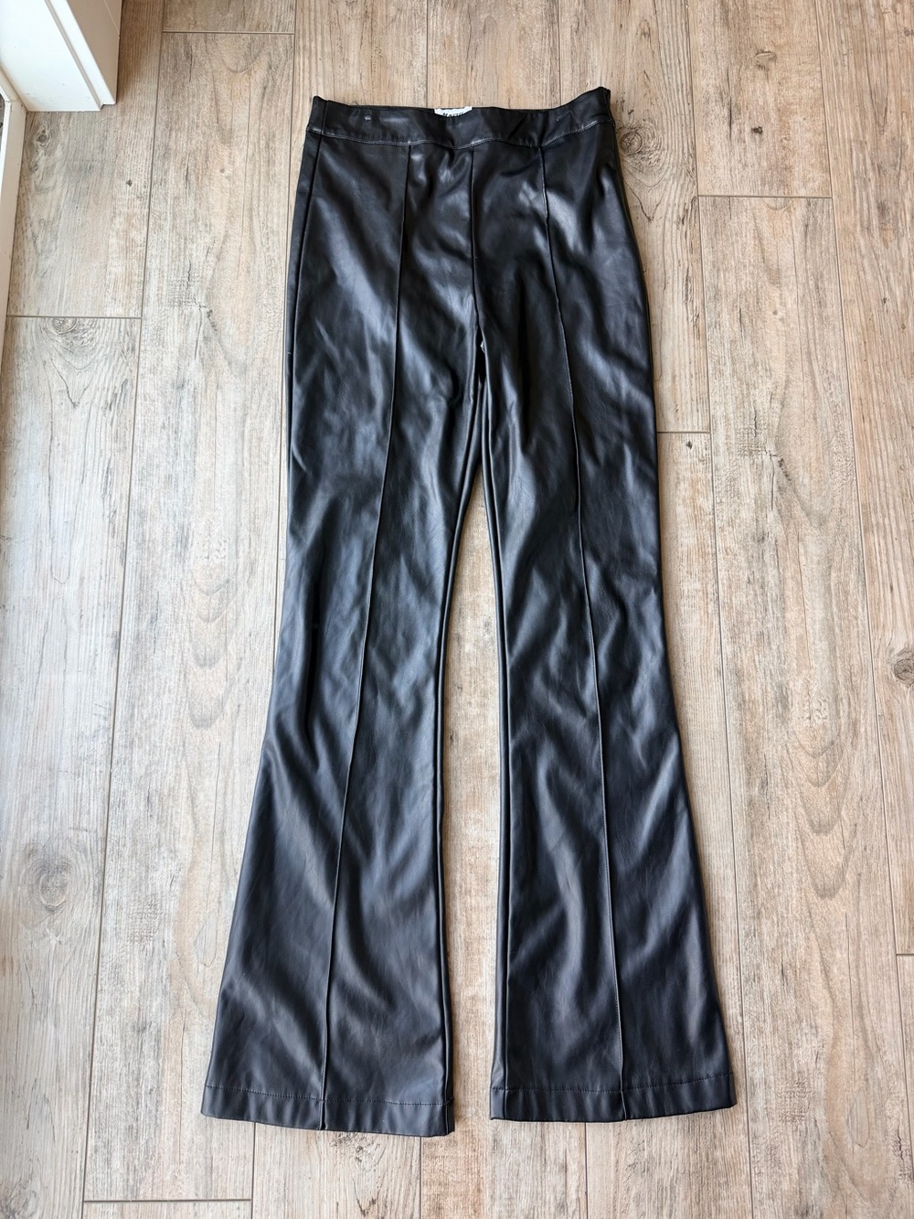 Princess Polly Braden Black Bell Bottom Pants Size 4
